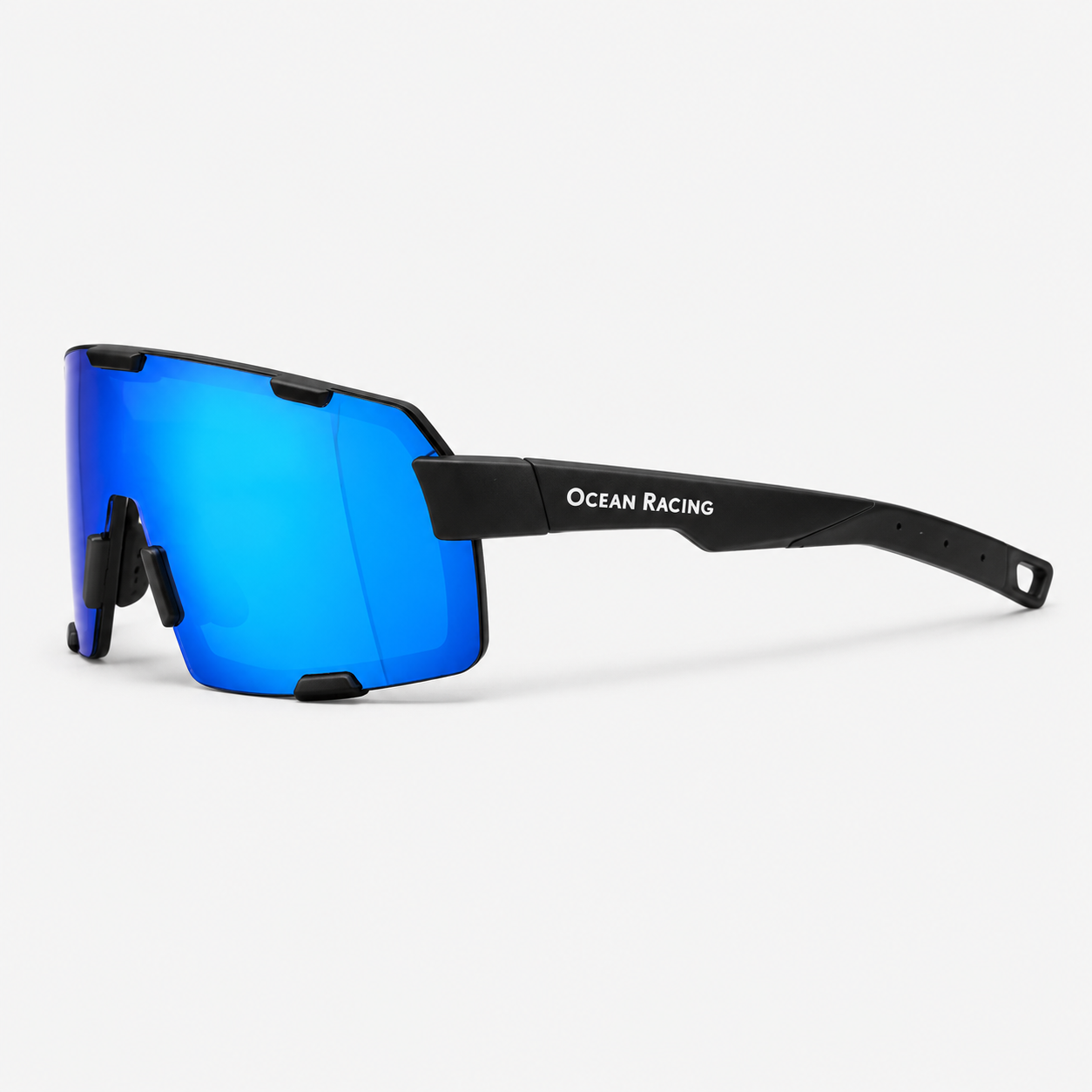 Matte Black / Blue Mirror Lens 5