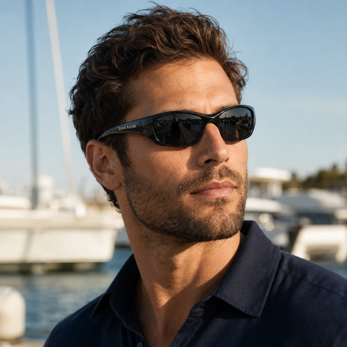 Gloss Black / Gray Polarized Lens 2