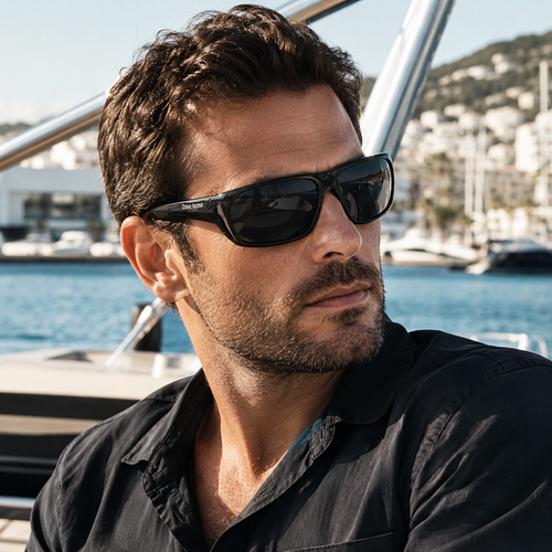 Gloss Black / Gray Polarized Lens 2