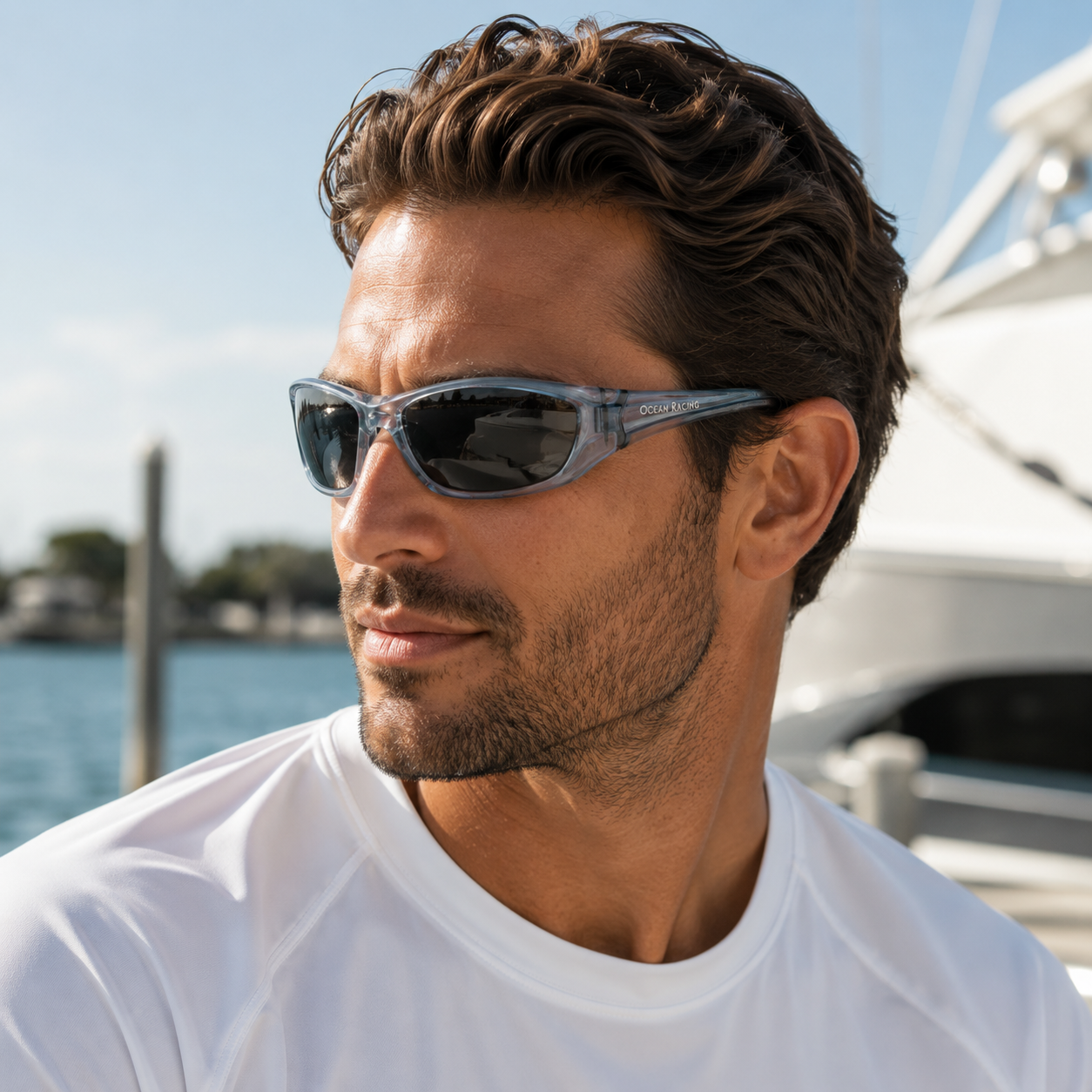 Gloss Crystal / Gray Polarized Lens 2