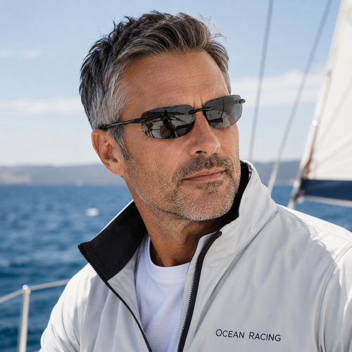 Gloss Black / Gray Polarized Lens 2