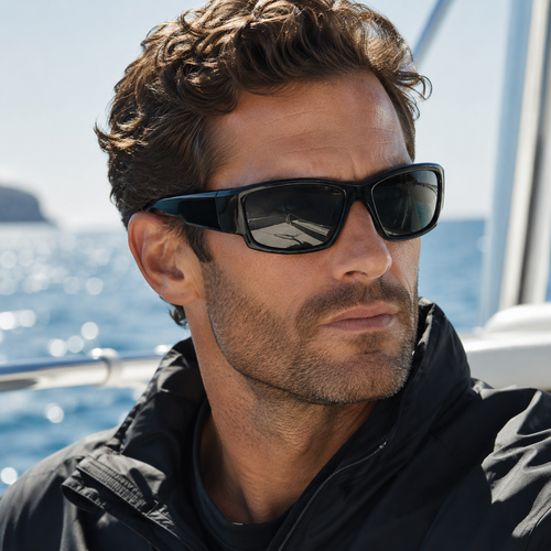 Gloss Black / Gray Polarized Lens 2