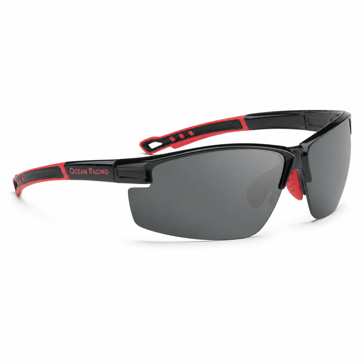 Gloss Black & Red / Gray Polarized Lens 5