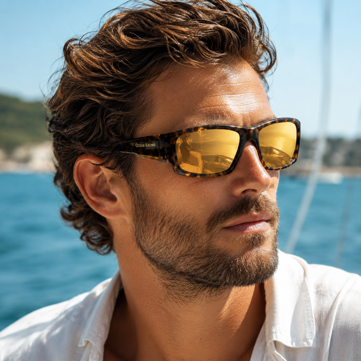 Gloss Tortoise / Gold Mirror Polarized Lens 2