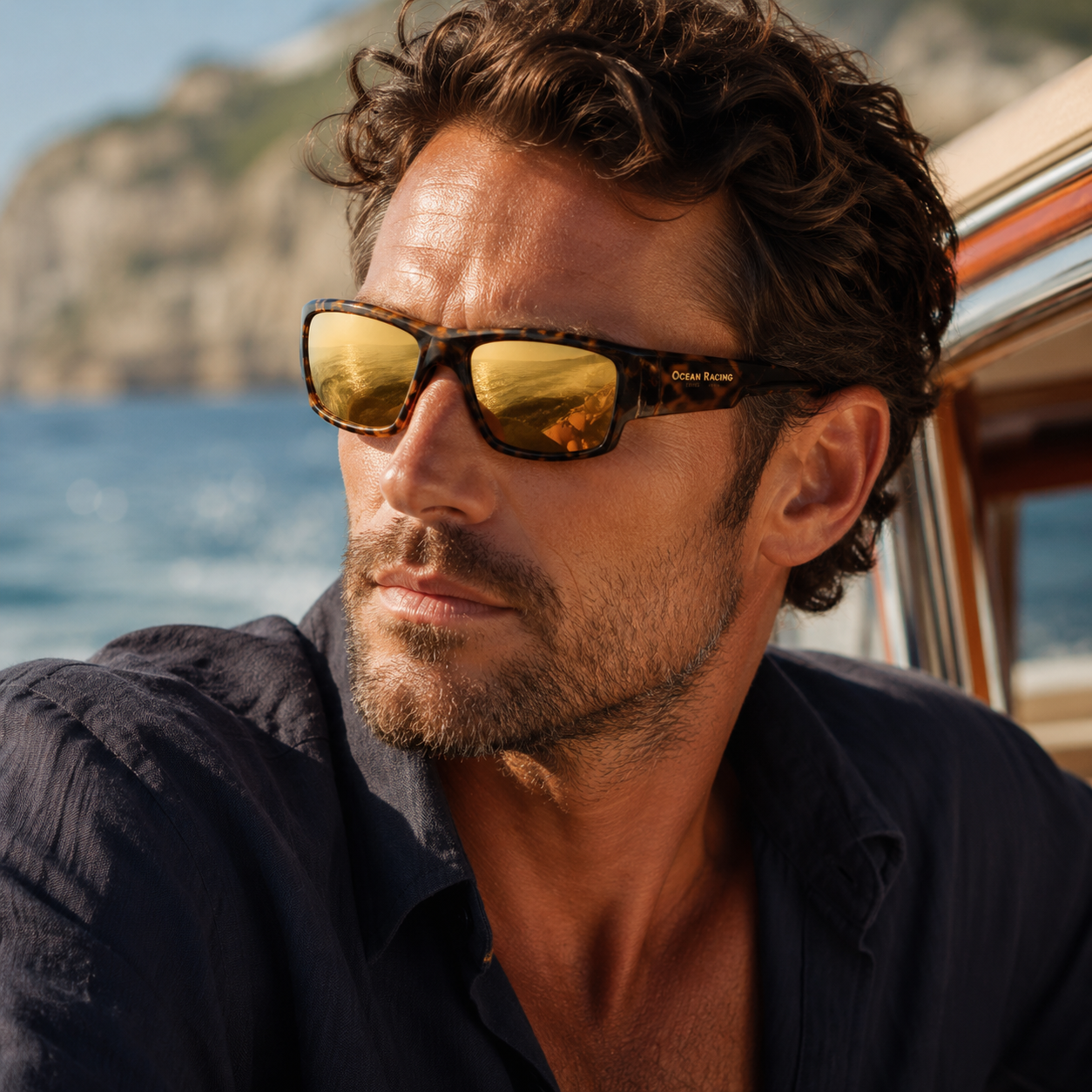 Gloss Tortoise / Gold Mirror Polarized Lens 3