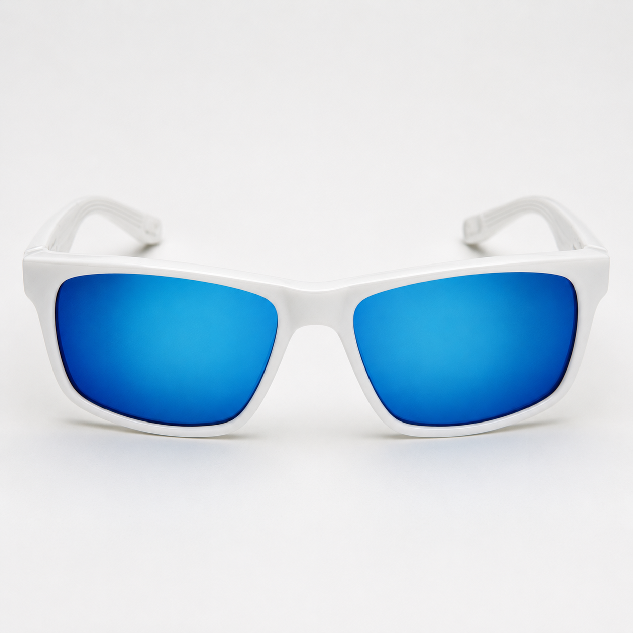 Gloss White / Blue Polarized Lens 1