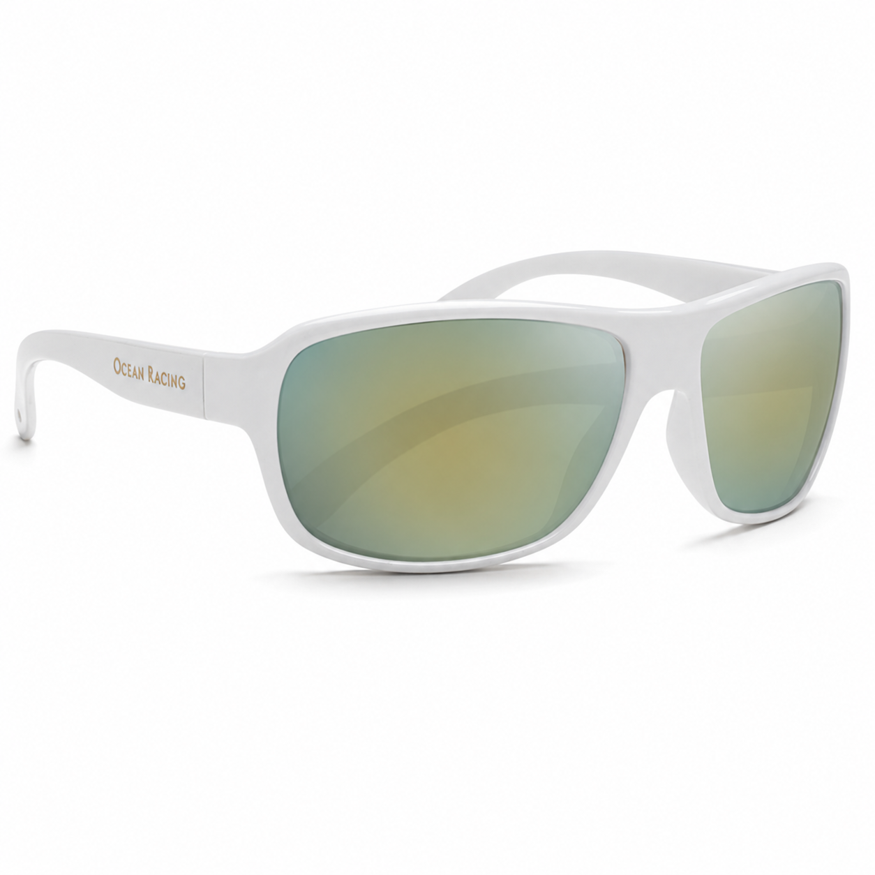 Gloss White / Ocean Green Mirror Polarized Lens 4