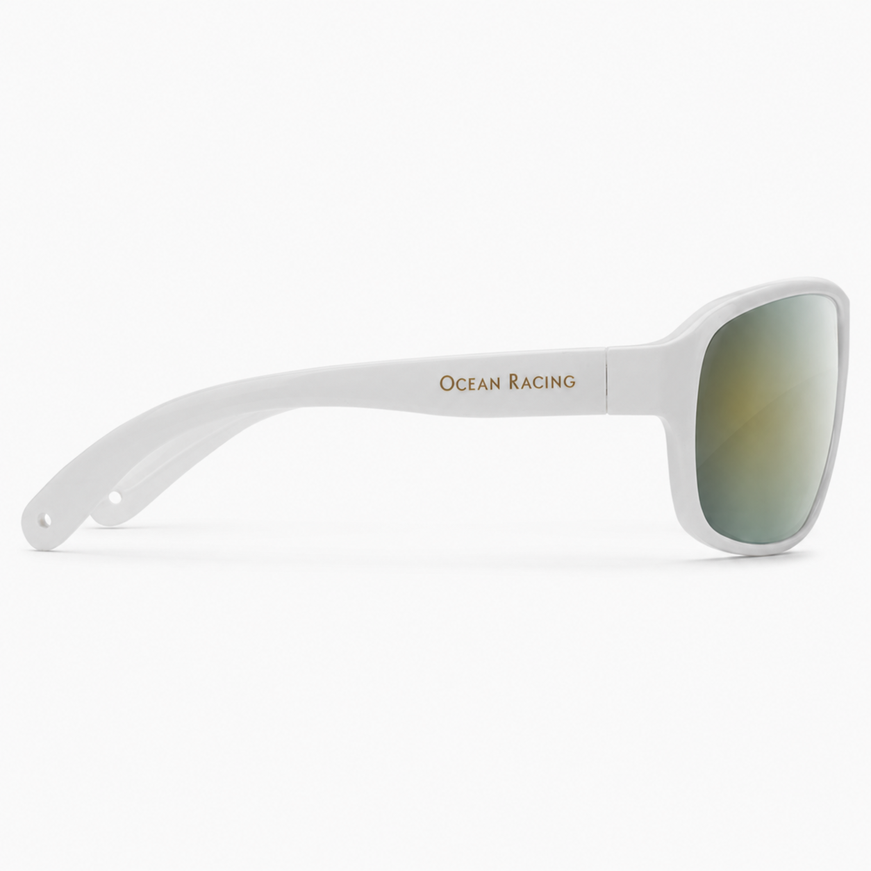 Gloss White / Ocean Green Mirror Polarized Lens 5