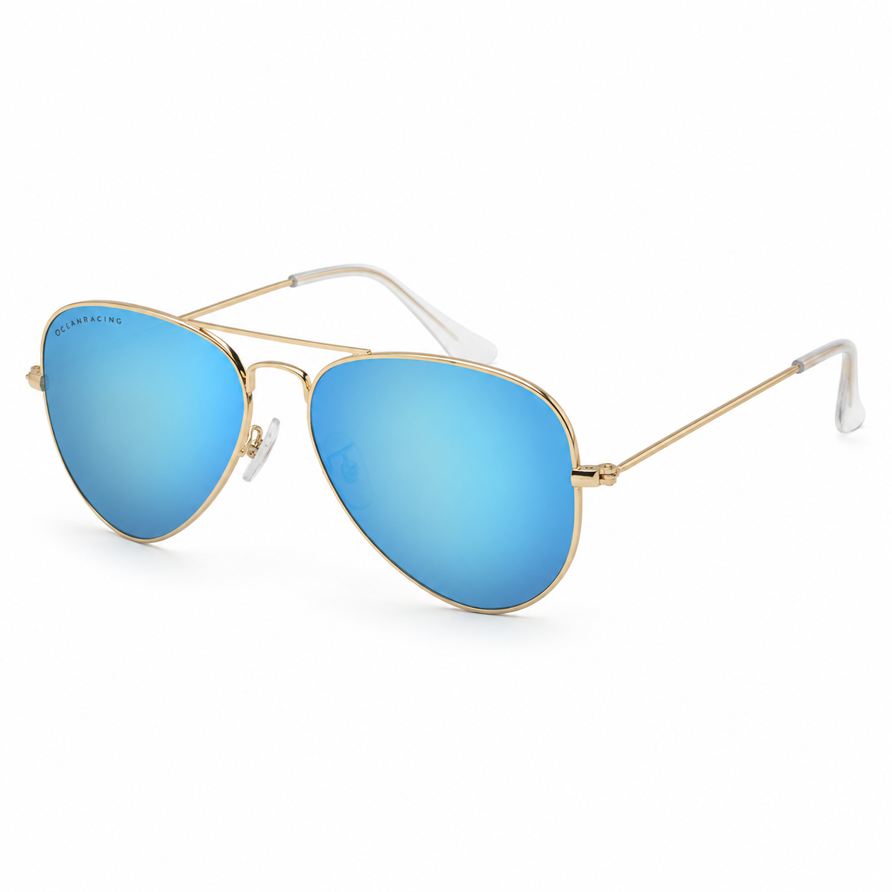 Gold Metal / Blue Mirror Polarized Lens 4