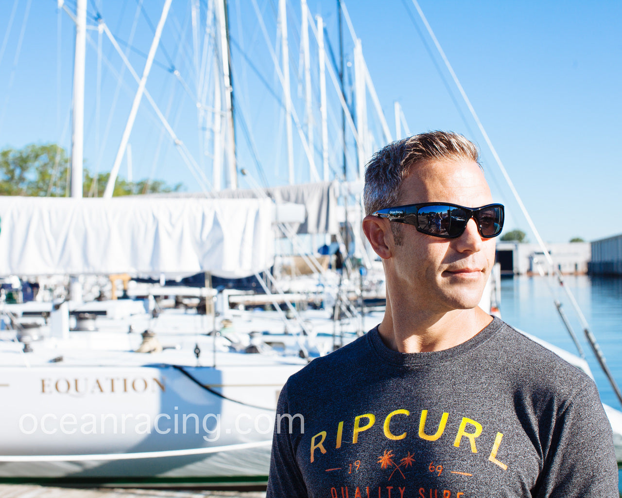 Gulfstream Gloss Black Frame & Silver Mirror Polarized Lenses