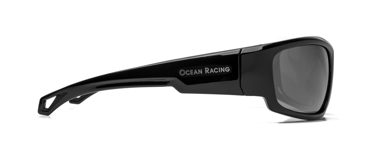 Gulfstream Gloss Black Frame & Silver Mirror Polarized Lenses