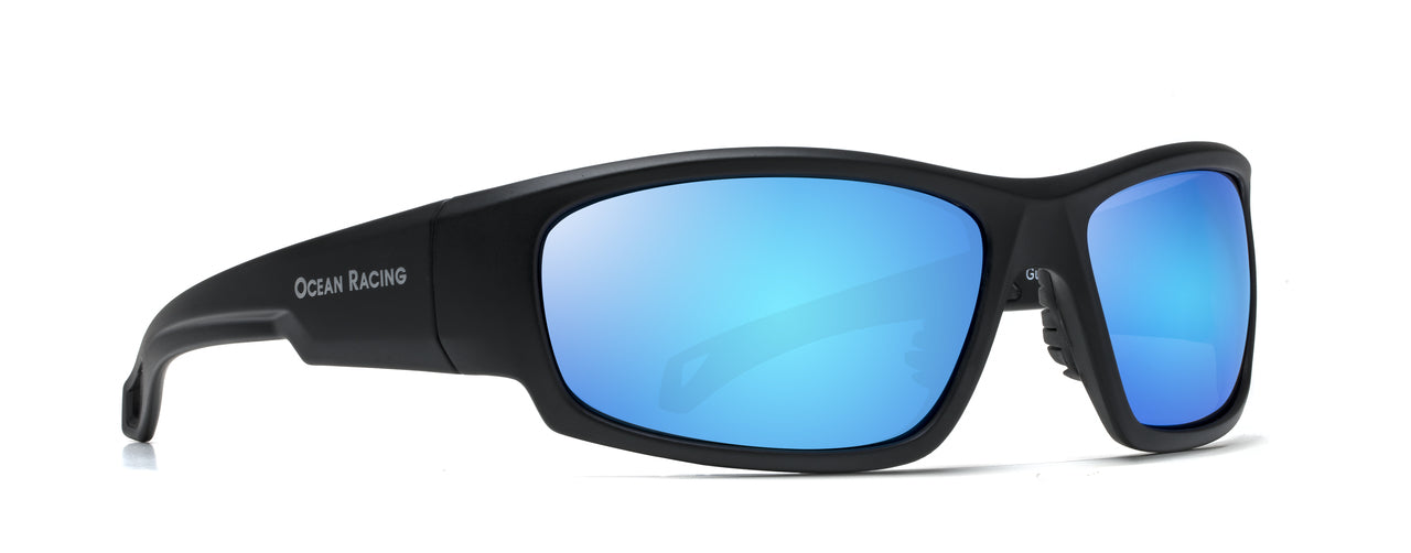 Gulfstream Matt Black & Blue Mirror Polarized Lenses
