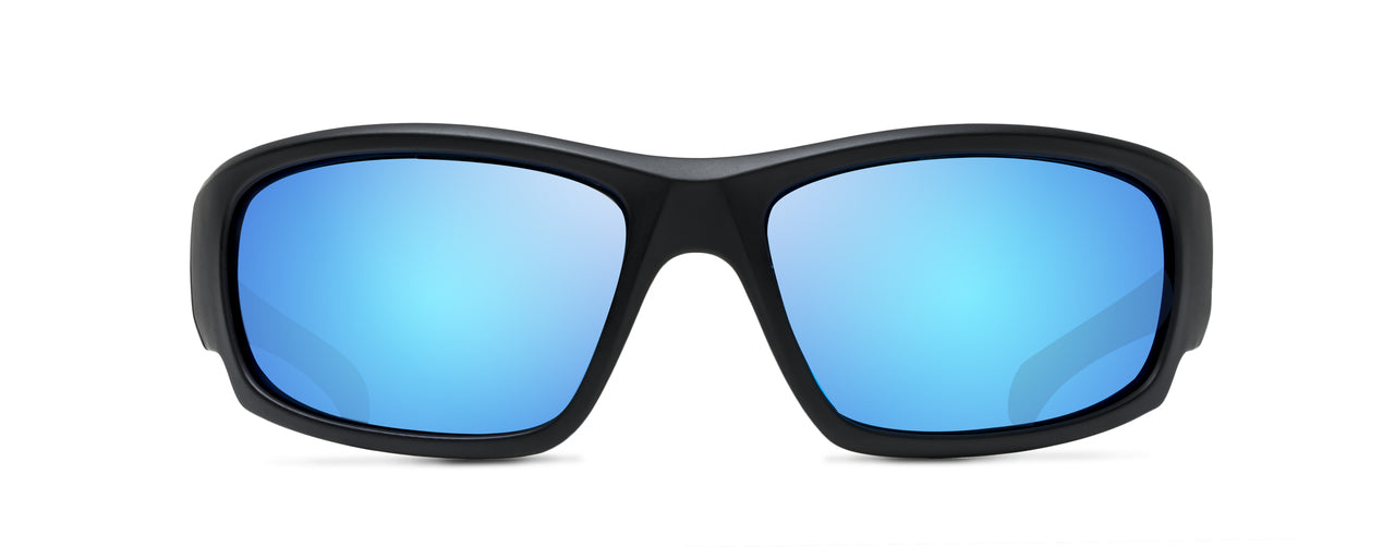 Gulfstream Matt Black & Blue Mirror Polarized Lenses