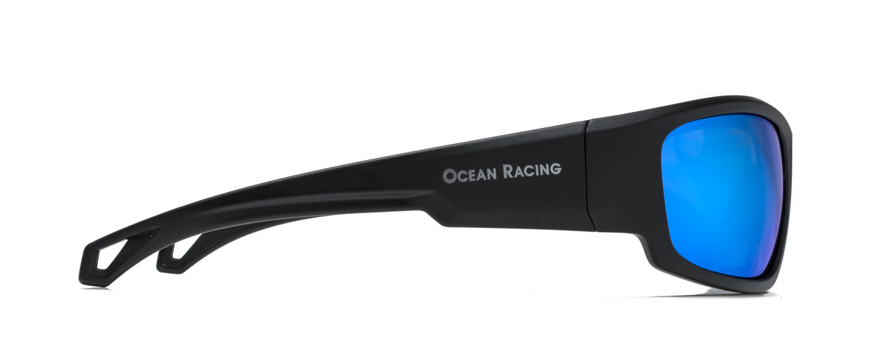 Gulfstream Matt Black & Blue Mirror Polarized Lenses