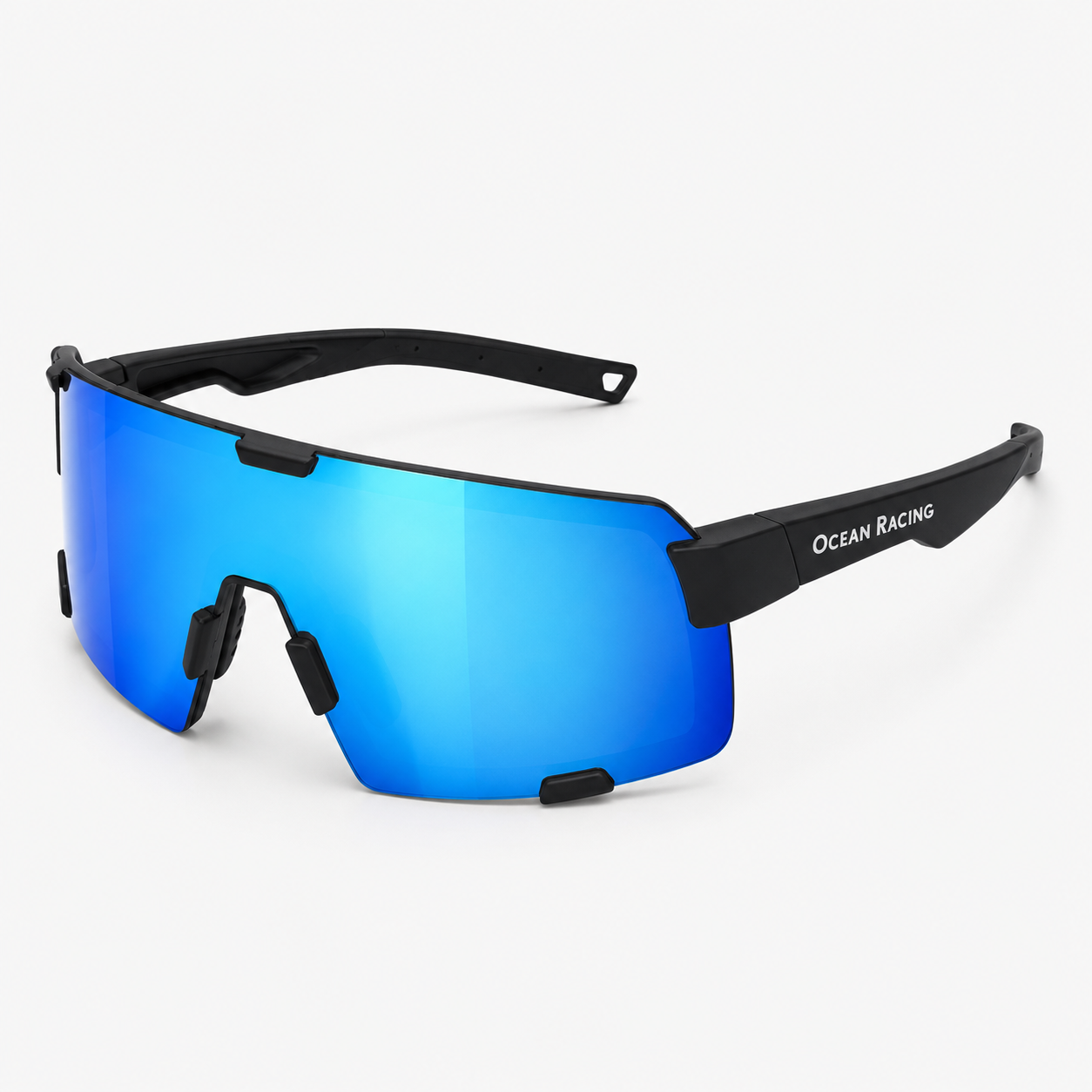Matte Black / Blue Mirror Lens 4