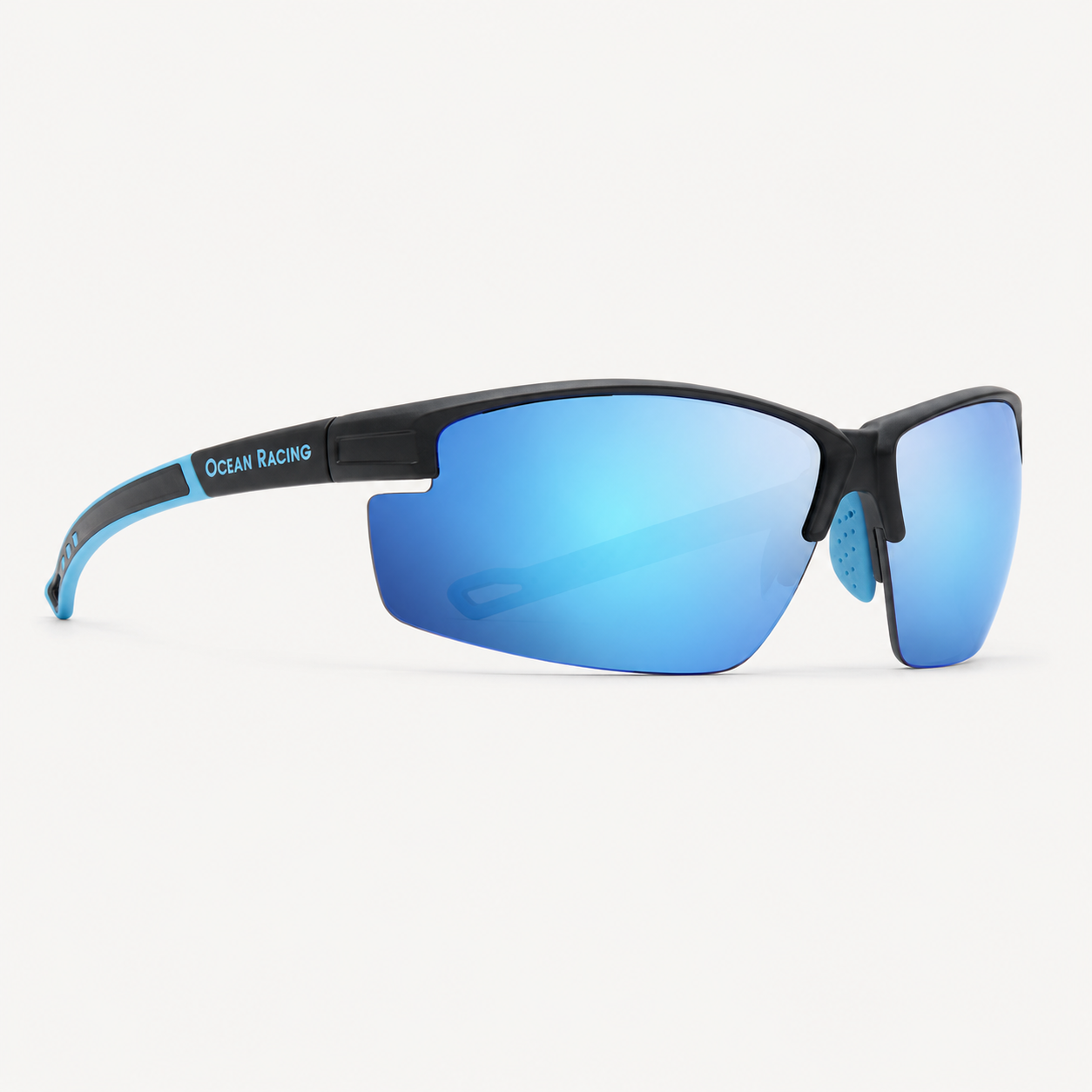 Matte Black / Blue Mirror Polarized Lens 4
