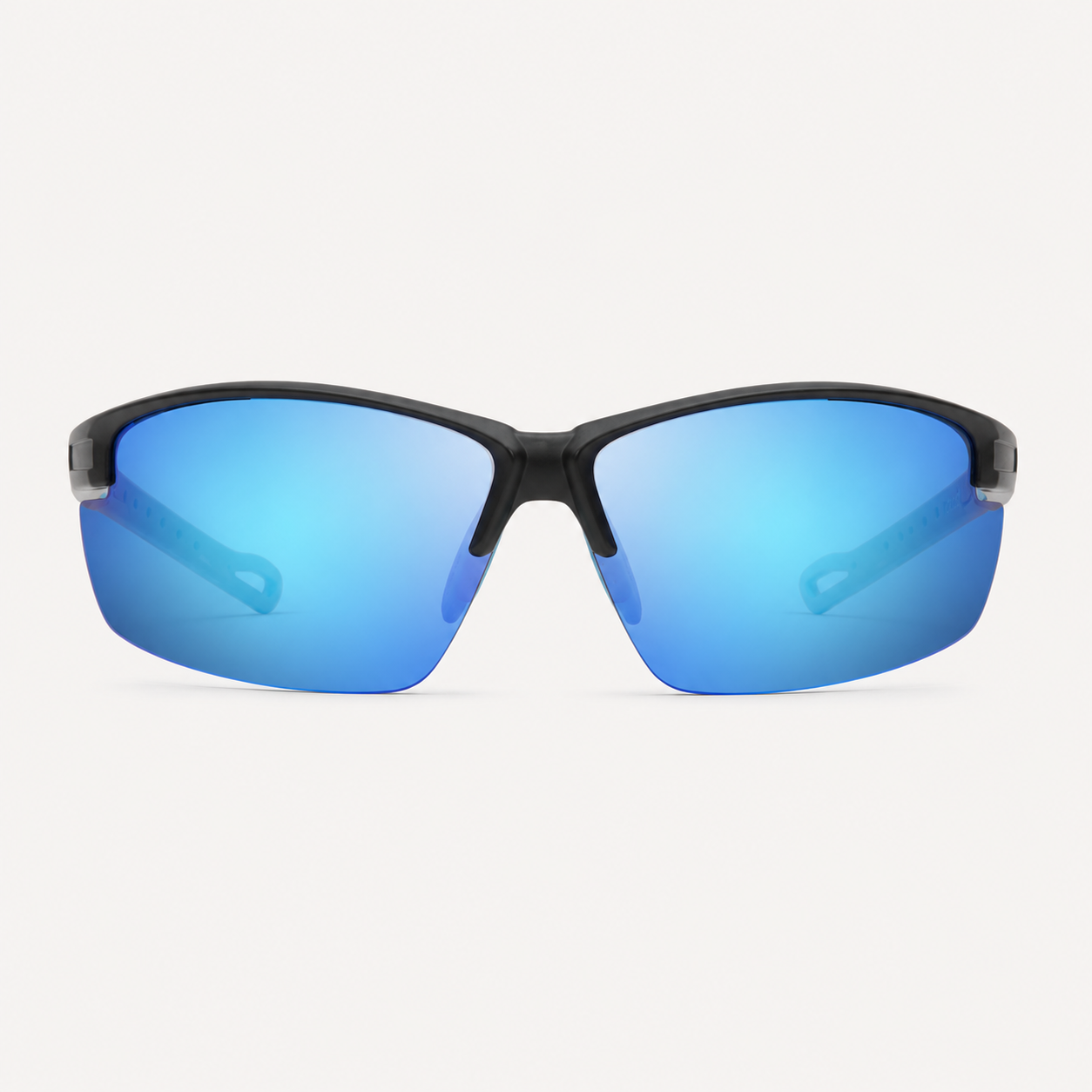 Matte Black / Blue Mirror Polarized Lens 1