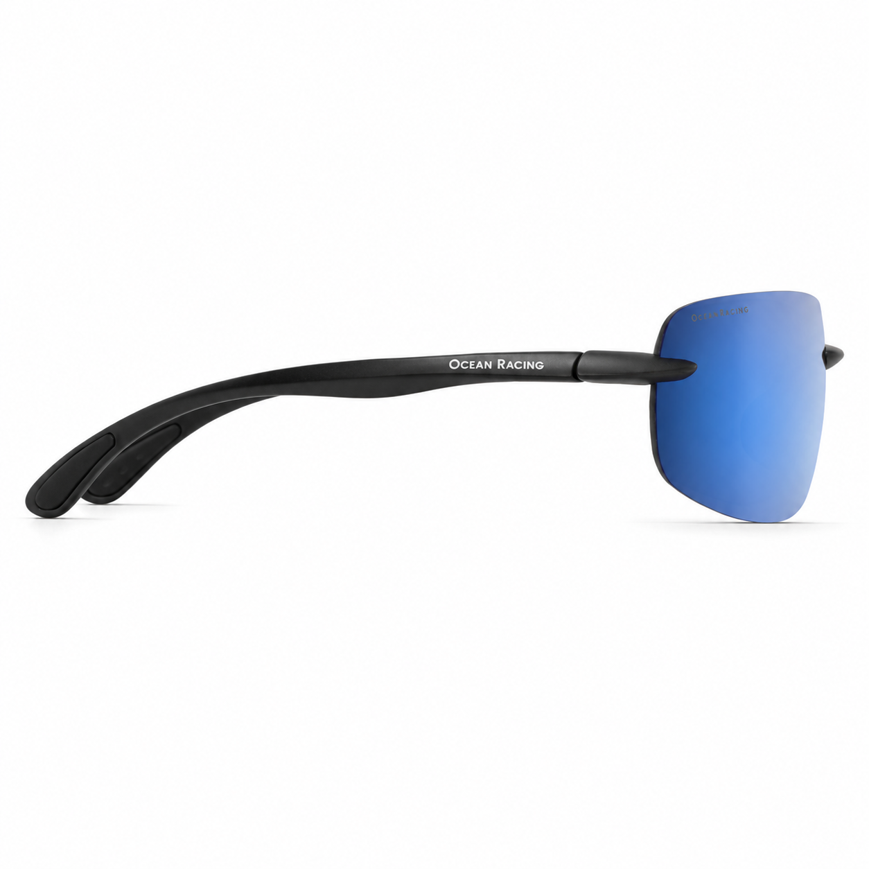 Matte Black / Blue Mirror Polarized Lens 5
