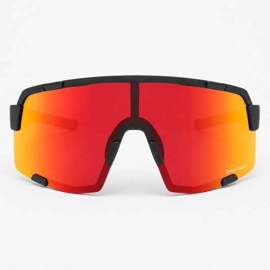 Matte Black / Red Mirror Lens 1