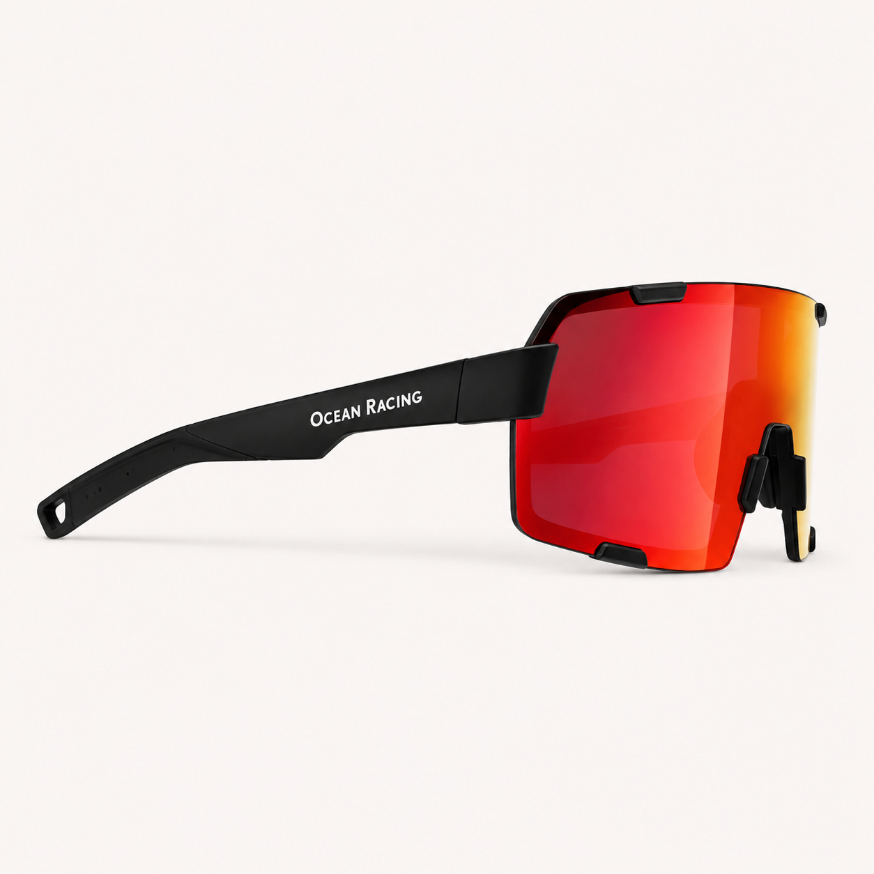 Matte Black / Red Mirror Lens 5