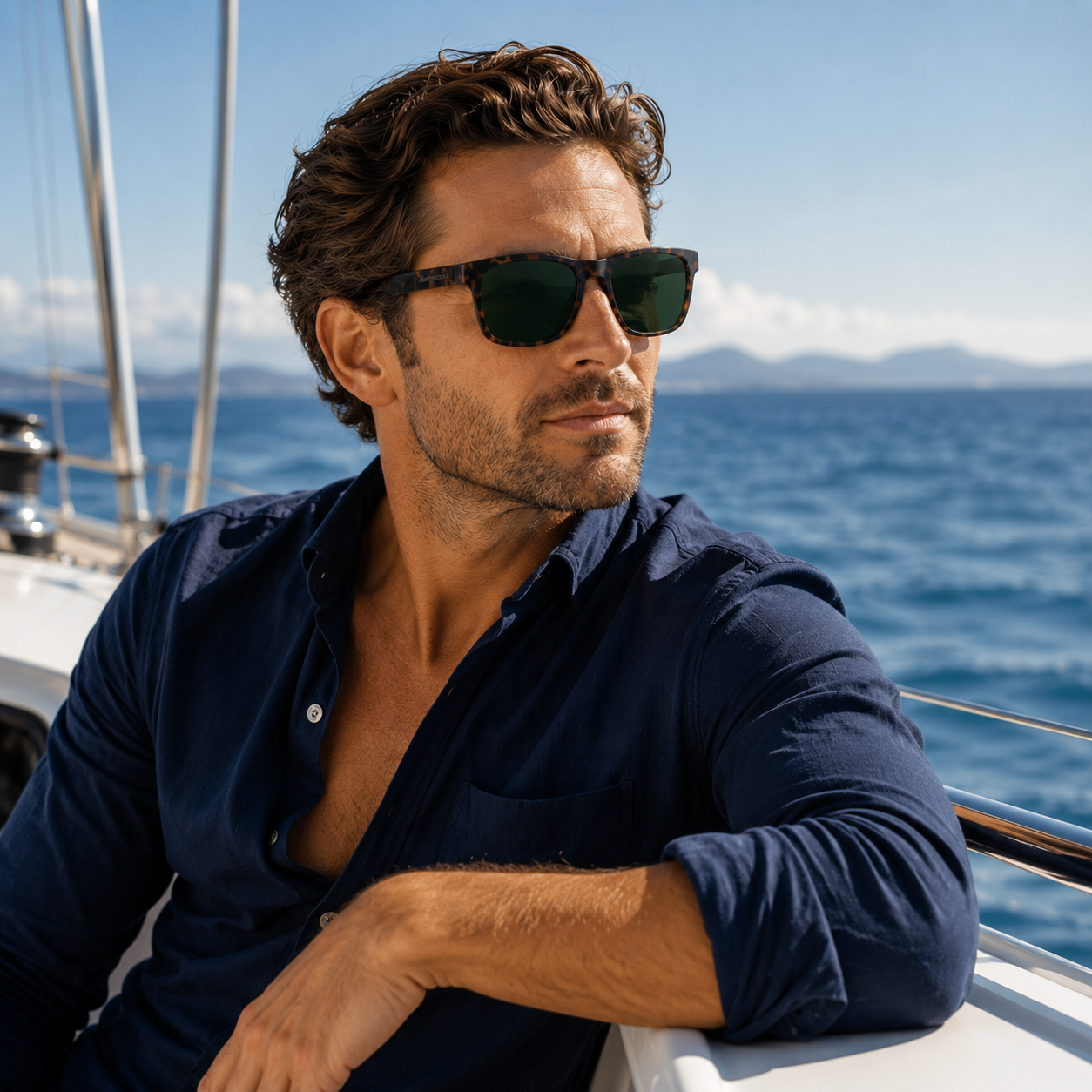 Matte Tortoise / Green Polarized Lens 3