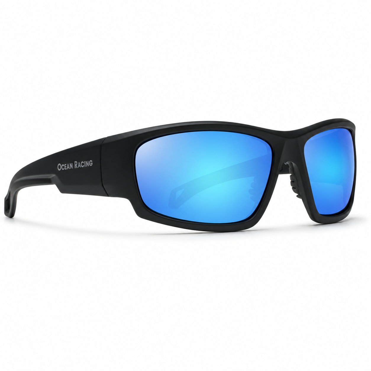 Matte Black / Blue Mirror Polarized Lens 4