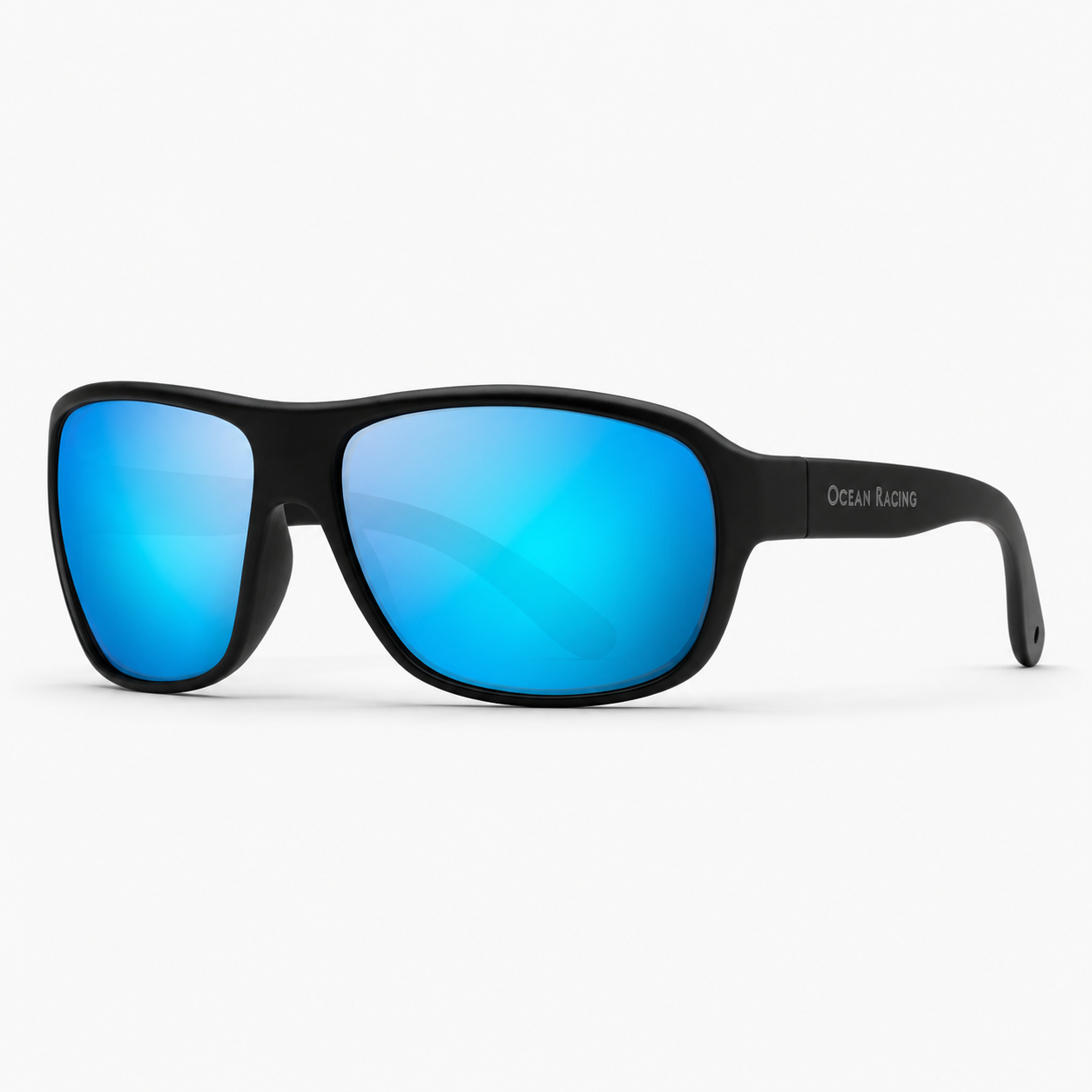 Matte Black / Blue Mirror Polarized Lens 4