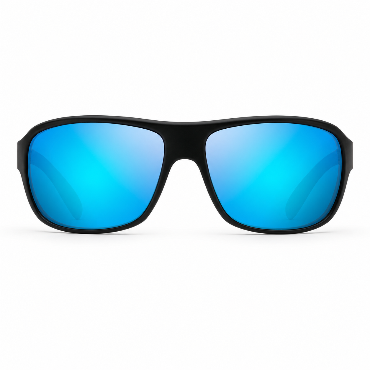 Matte Black / Blue Mirror Polarized Lens 1