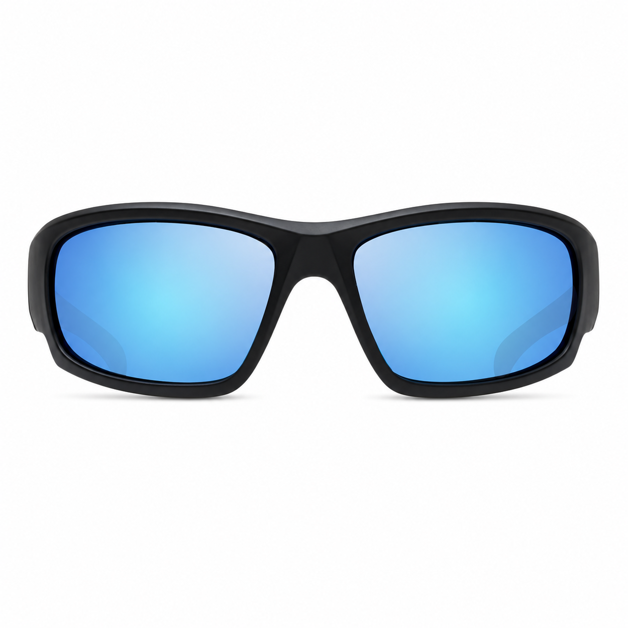 Matte Black / Blue Mirror Polarized Lens 1