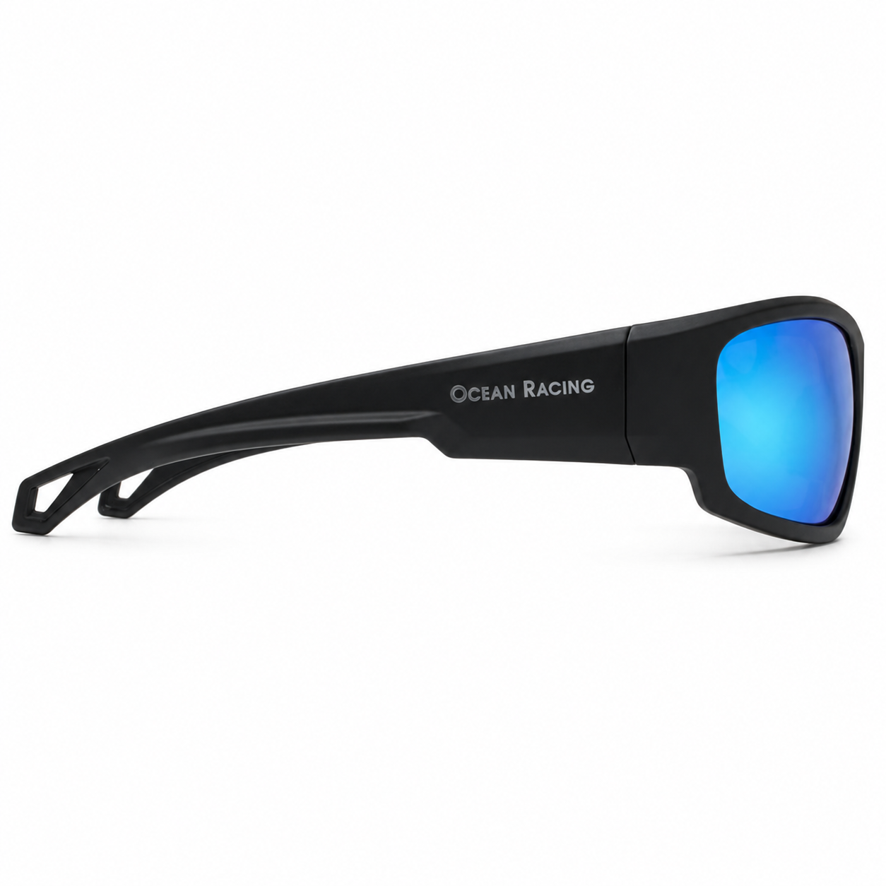 Matte Black / Blue Mirror Polarized Lens 5