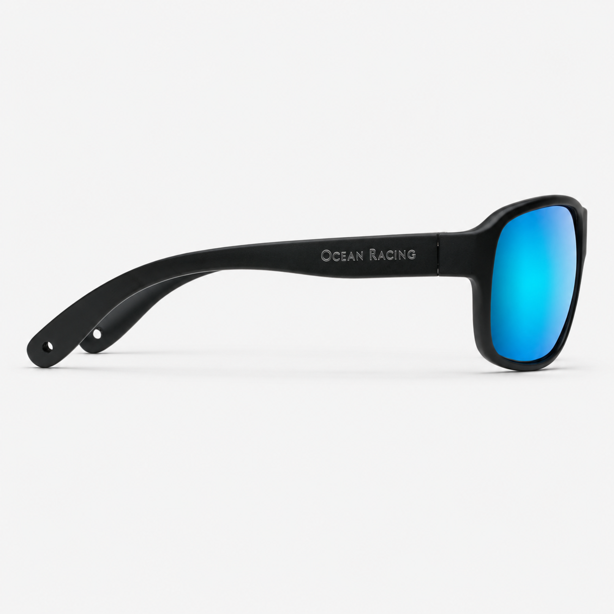 Matte Black / Blue Mirror Polarized Lens 5