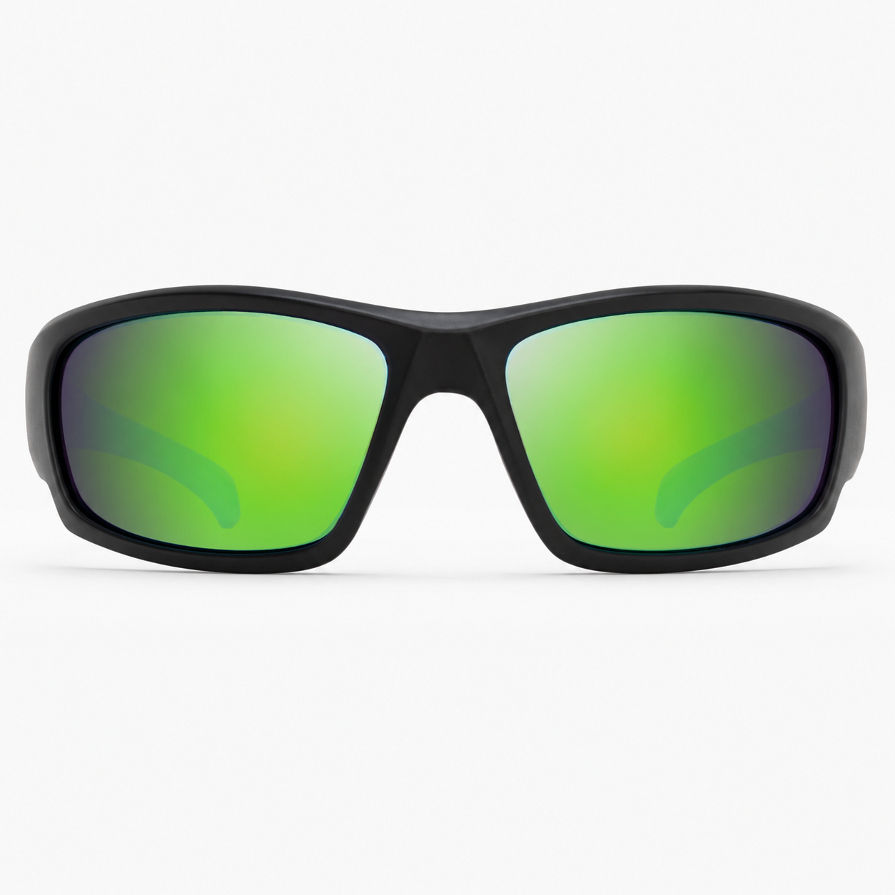 Matte Black / Green Mirror Polarized Lens 1