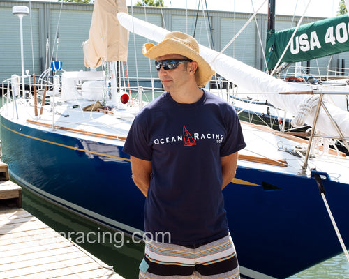 Navy Sprit Boat Shirt