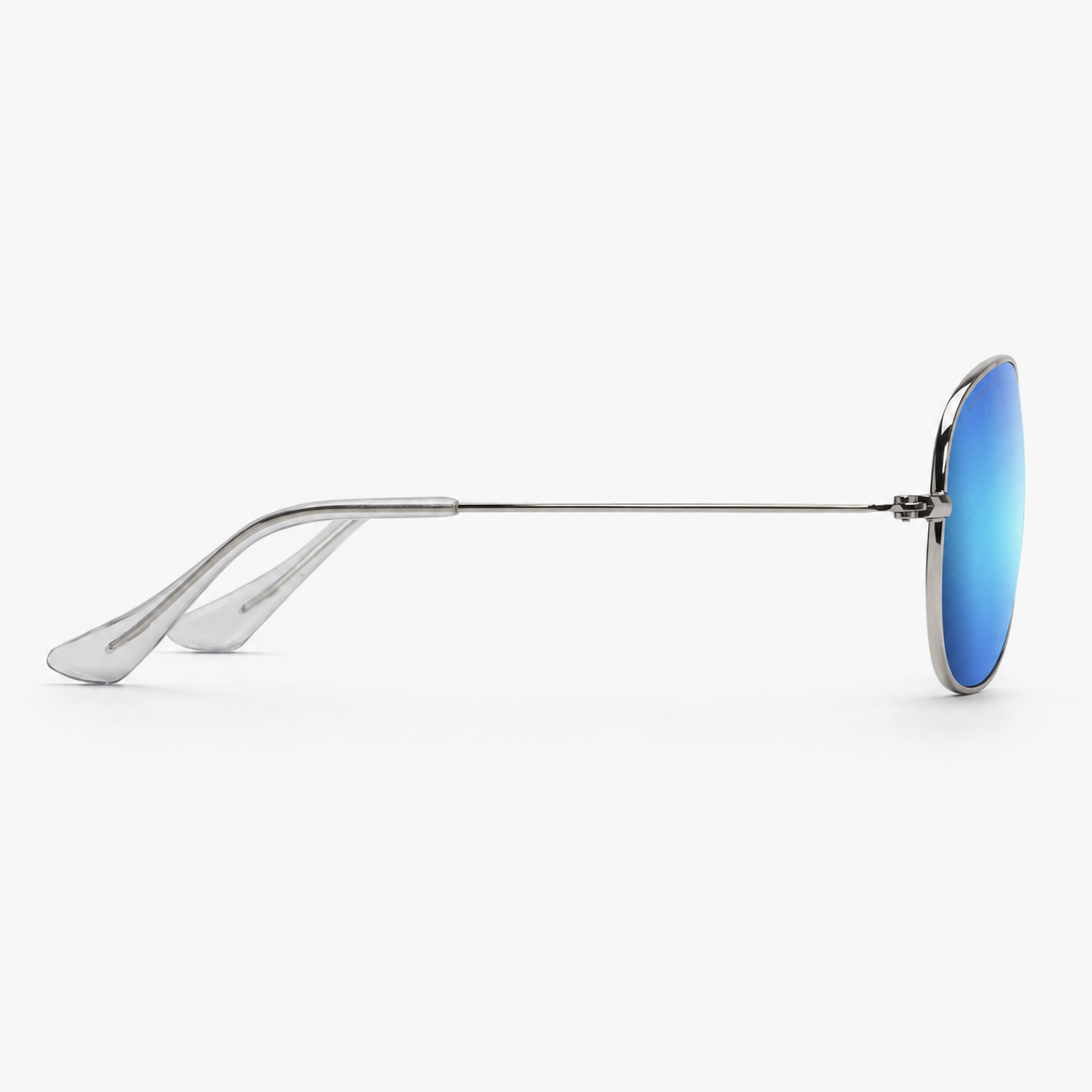 Silver Metal / Blue Mirror Polarized Lens 4